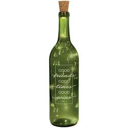 Good Wine Wine Bottle With Cork String Lights In Louisville, KY, In Kentucky, Schmitt's Florist