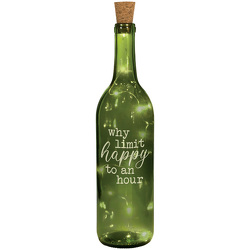 Happy Hour Wine Bottle With Cork String Lights In Louisville, KY, In Kentucky, Schmitt's Florist