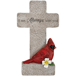 With You Cardinal Memorial Pedestal Cross In Louisville, KY, In Kentucky, Schmitt's Florist