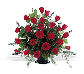 Blooming Red Roses Basket  In Louisville, KY, In Kentucky, Schmitt's Florist