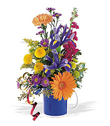 Birthday Flowers in a Mug In Louisville, KY, In Kentucky, Schmitt's Florist
